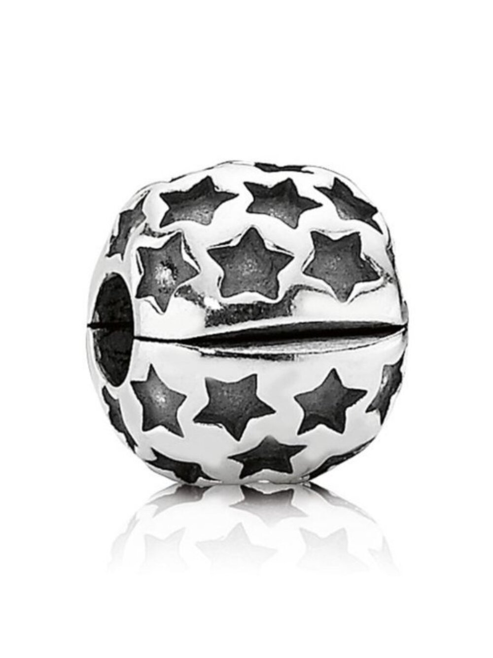Pandora Retired Sterling Silver Stardom Stars Clip - 790851